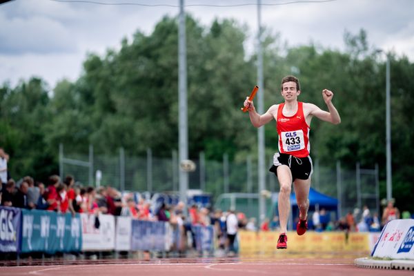 Marco Sietmann (LG Brillux Muenster) am 29.05.2022 waehrend der Deutschen Meisterschaften Langstaffel im Otto-Schott-Sportzentrum in Mainz